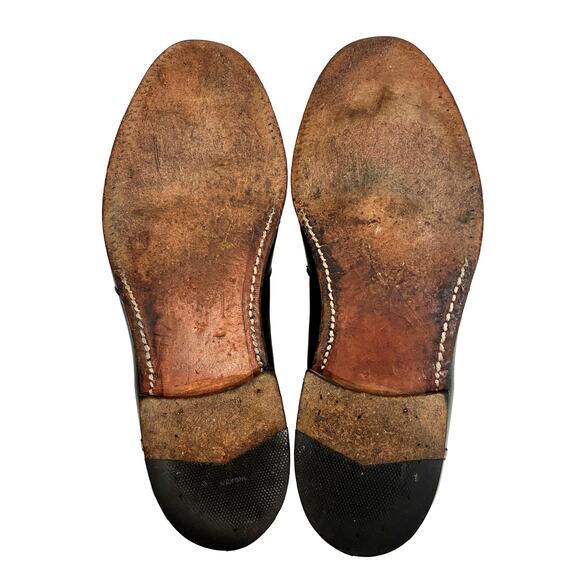 Vintage Alden “Parisian” Oxblood Penny Loafers 8.5B Men / Women 10.5 - Picture 12 of 13